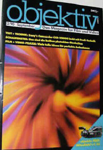 OBJEKTIV magazine side cover March 1990