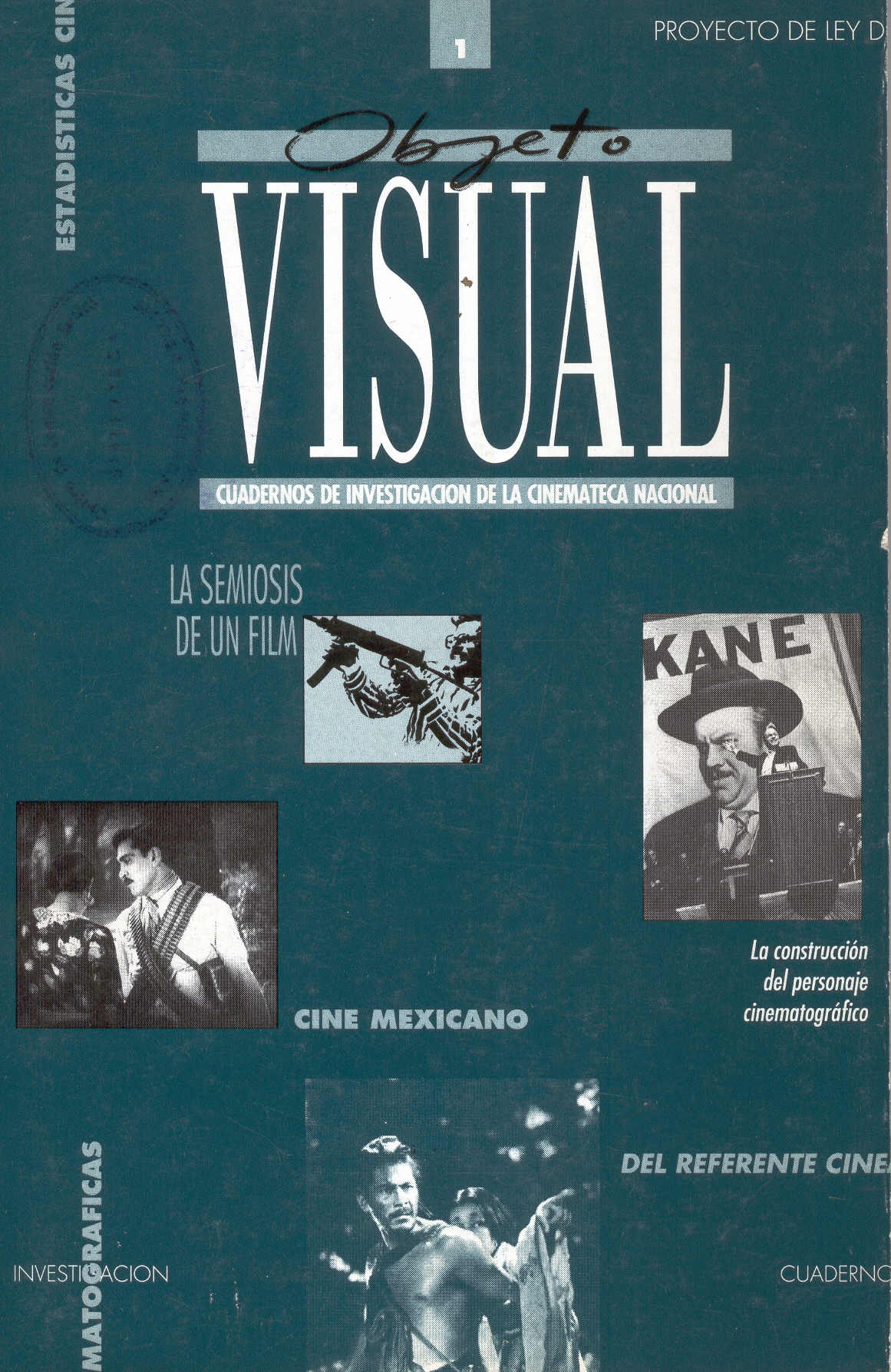OBJETO VISUAL magazine side cover Issue 1 December 1993