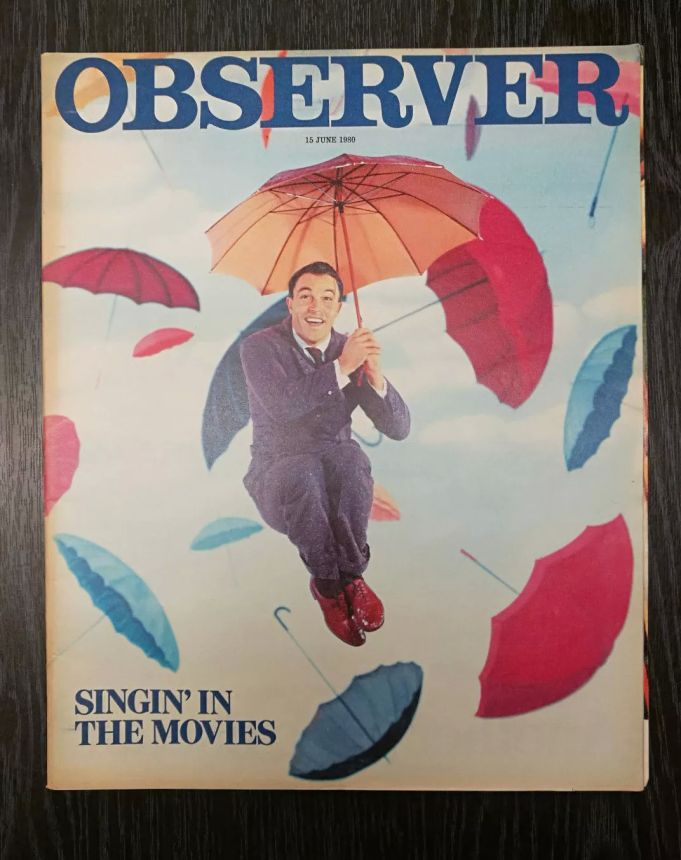 OBSERVER MAGAZINE magazine side cover 15 June 1980