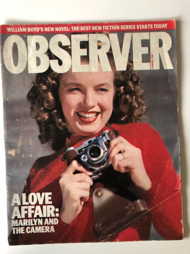 OBSERVER MAGAZINE magazine side cover 2 August 1987