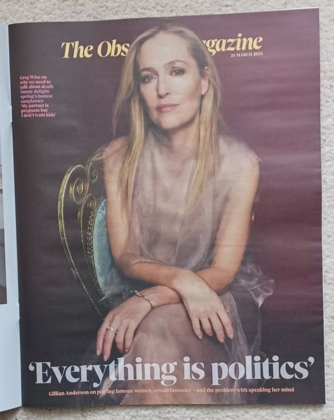OBSERVER MAGAZINE magazine side cover 24 March 2024