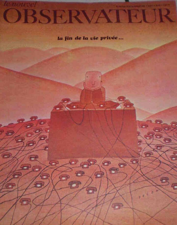 NOUVEL OBSERVATEUR | LE magazine side cover Issue 222 10 February 1969