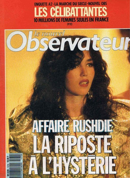NOUVEL OBSERVATEUR | LE magazine side cover Issue 1270  1989