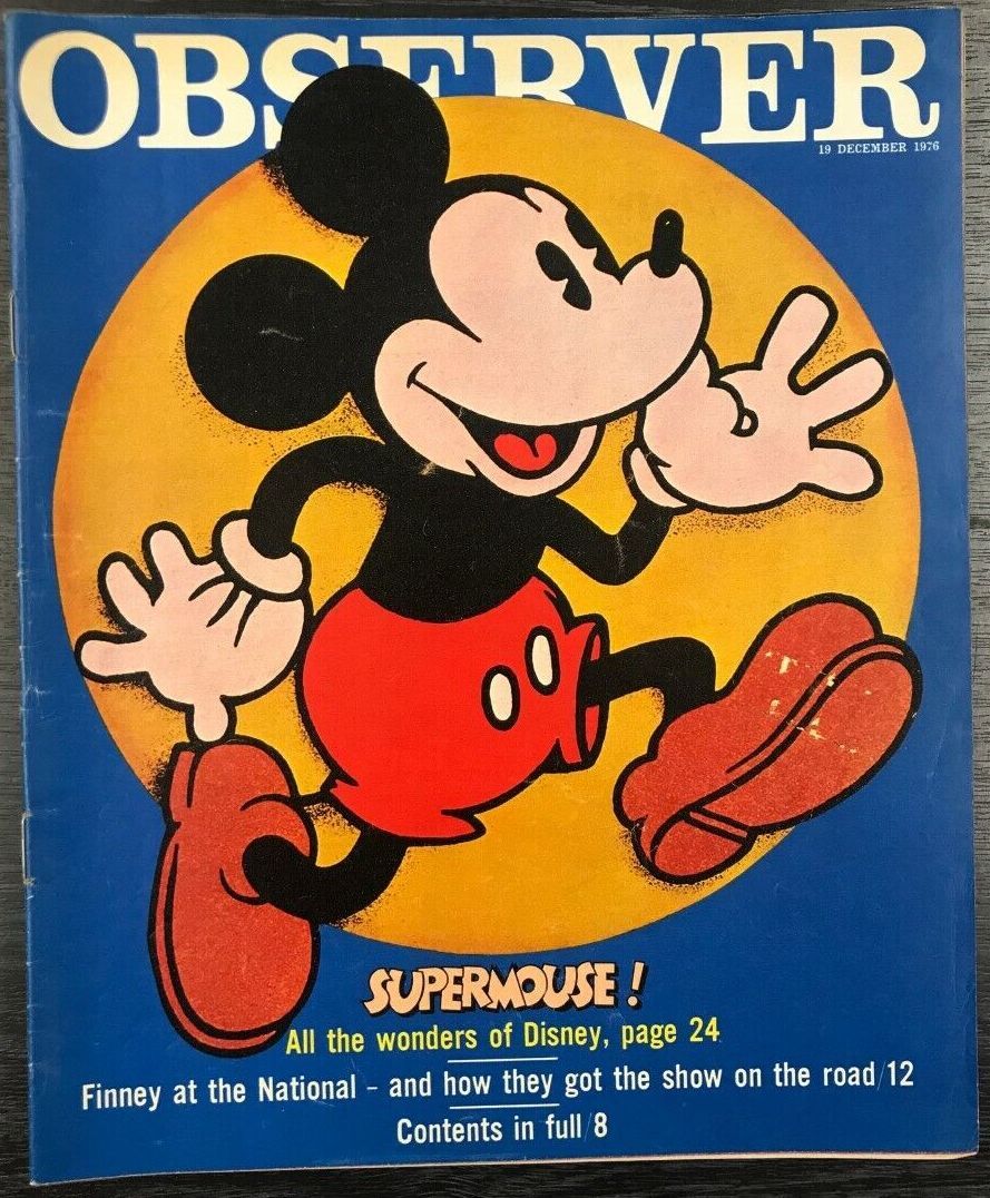 OBSERVER MAGAZINE magazine side cover 19 December 1976