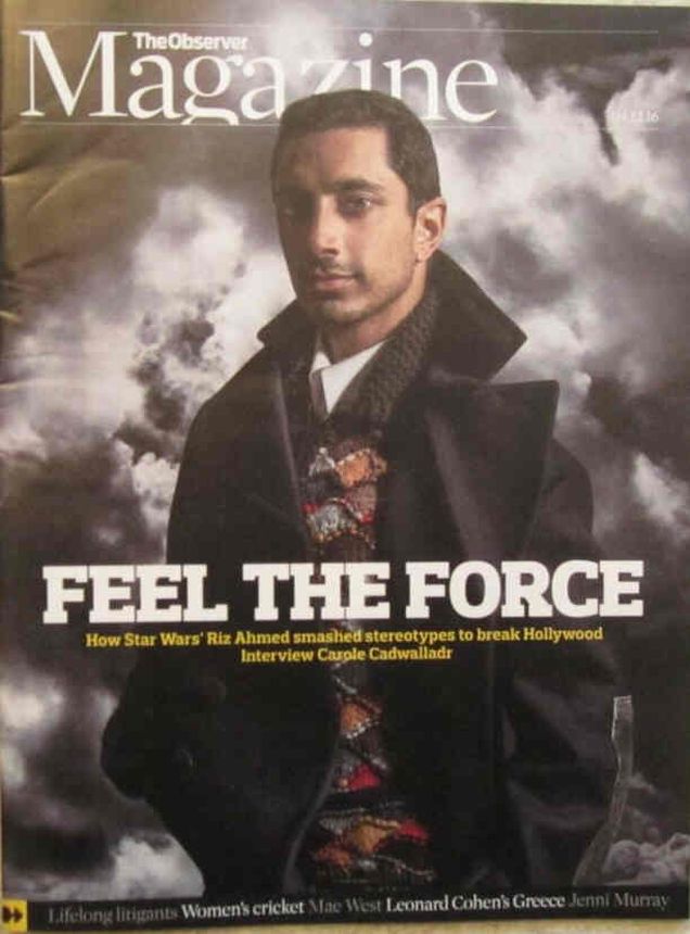 OBSERVER MAGAZINE magazine side cover 4 December 2016