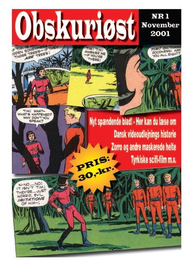 OBSKURIOST magazine side cover Issue 1 November 2001