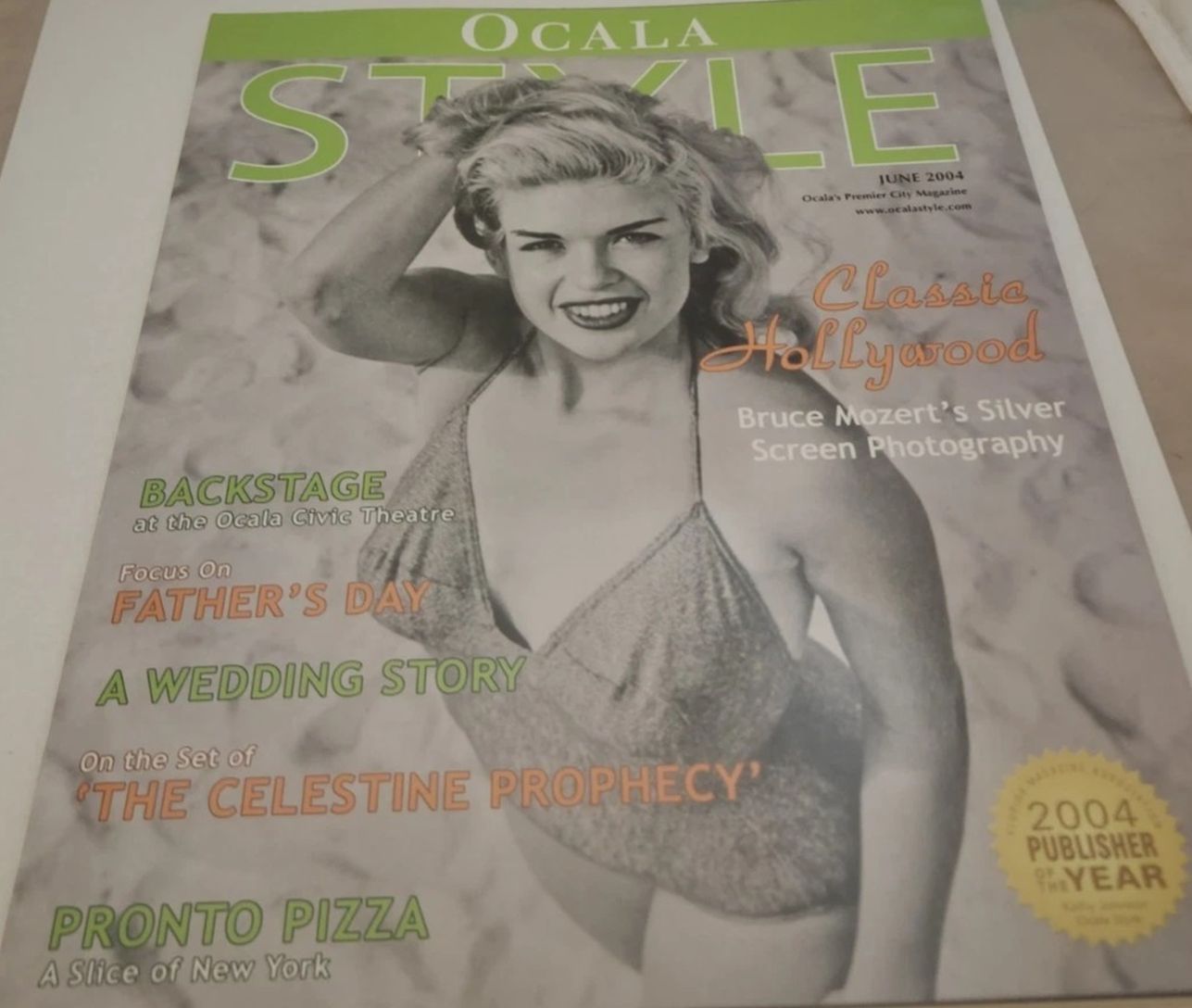 OCALA STYLE magazine side cover  June 2004