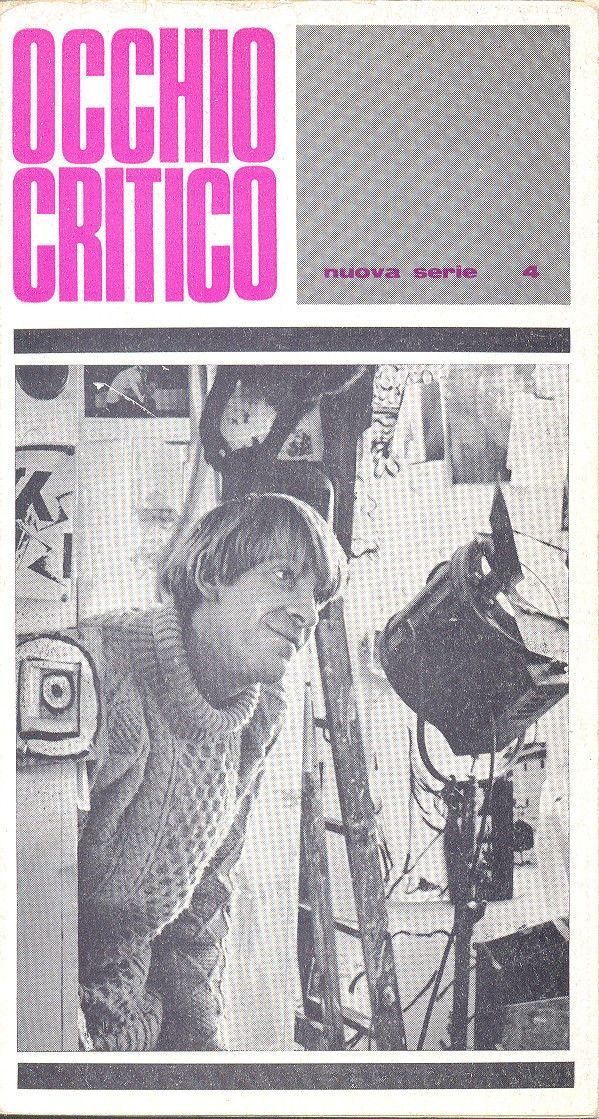 OCCHIO CRITICO magazine side cover Issue 4 July/August 1967