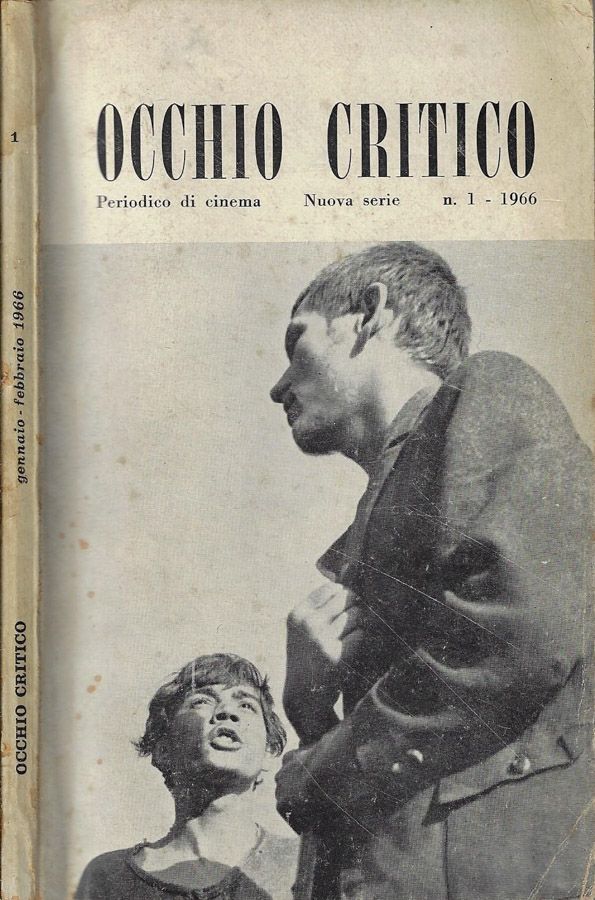 OCCHIO CRITICO magazine side cover Issue 1  January/February 1966