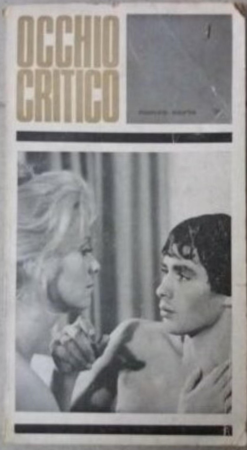 OCCHIO CRITICO magazine side cover Issue 7  November/December 1967