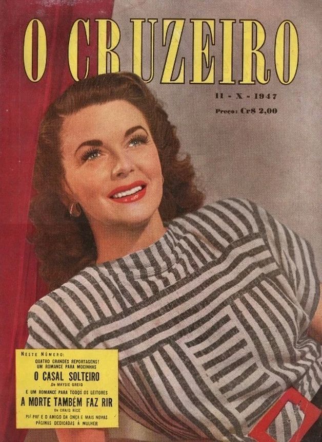 O CRUZEIRO magazine side cover 11 October 1947