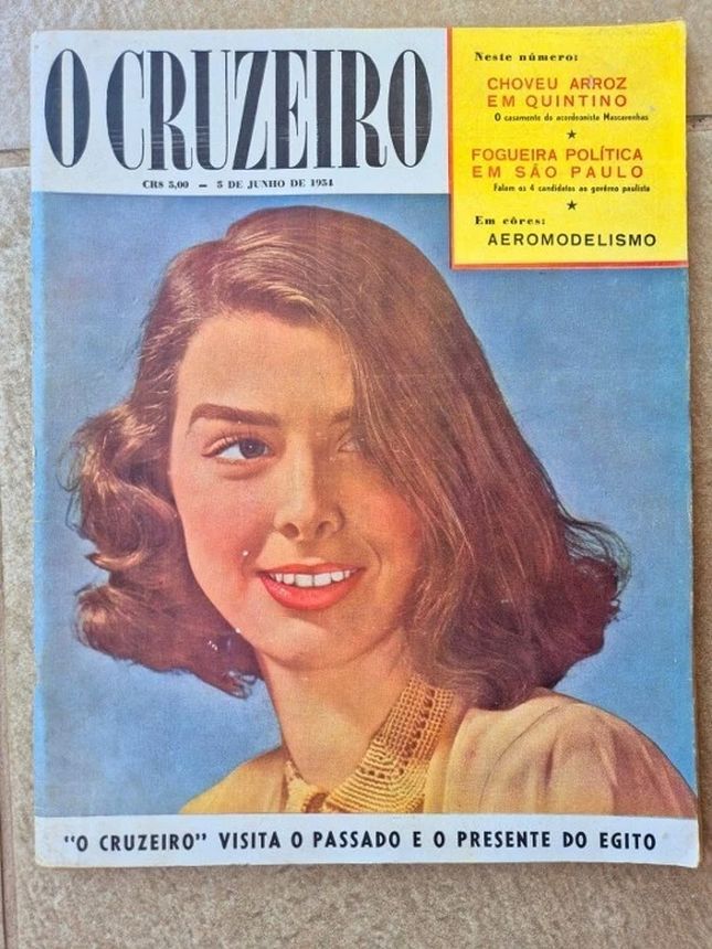 O CRUZEIRO magazine side cover 5 June 1954