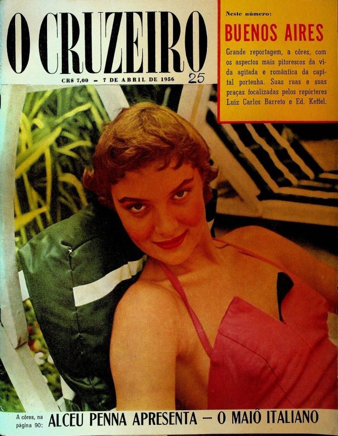 O CRUZEIRO magazine side cover 7 April 1956