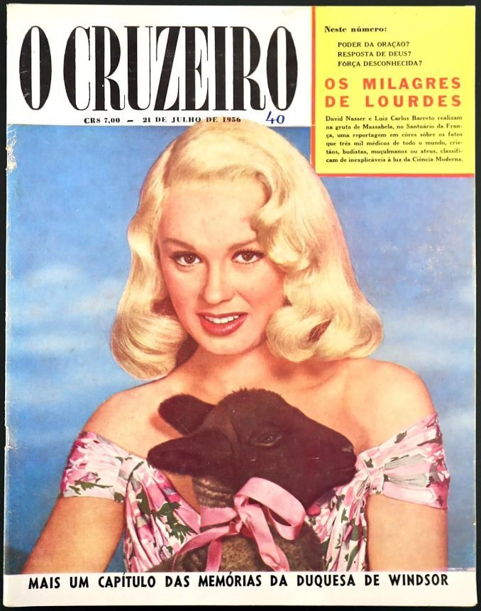 O CRUZEIRO magazine side cover 21 July 1956