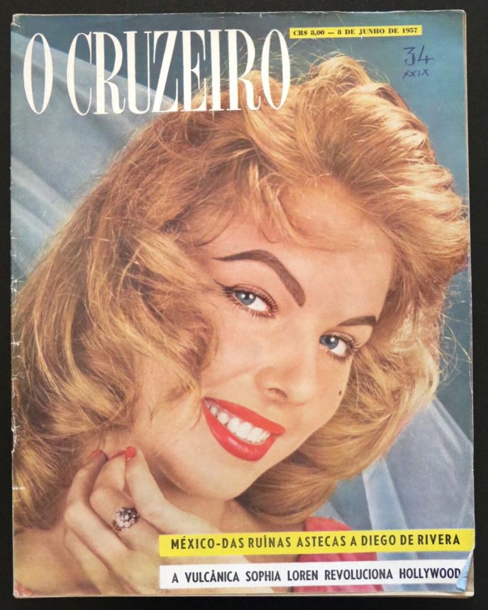 O CRUZEIRO magazine side cover 8 June 1957