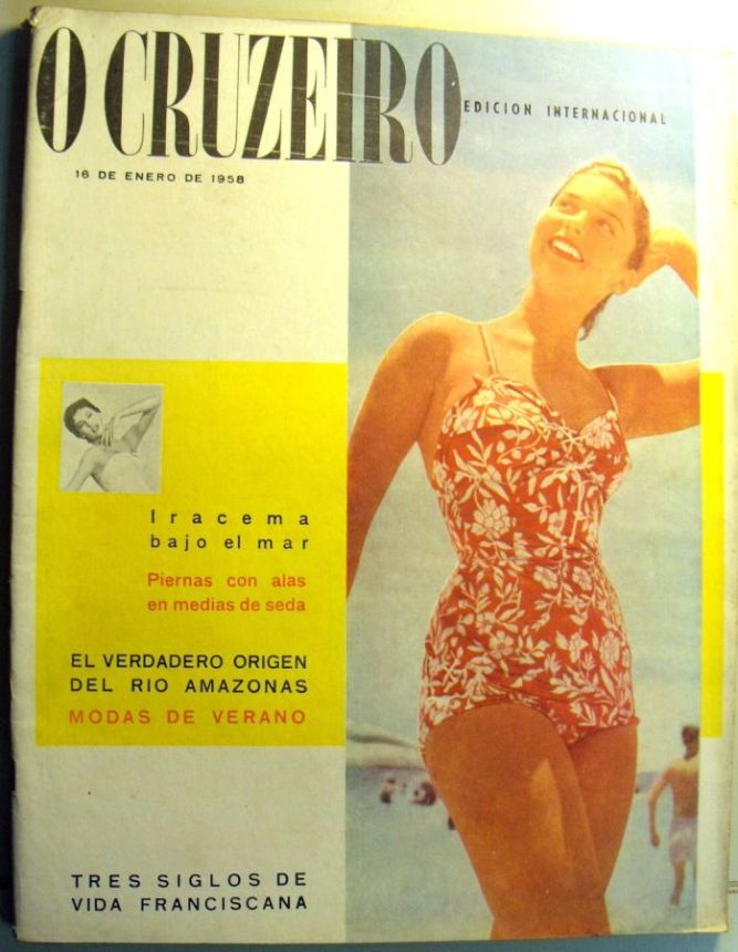 O CRUZEIRO magazine side cover 18 January 1958