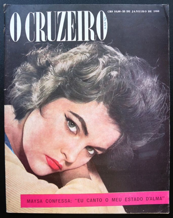 O CRUZEIRO magazine side cover 25 January 1958