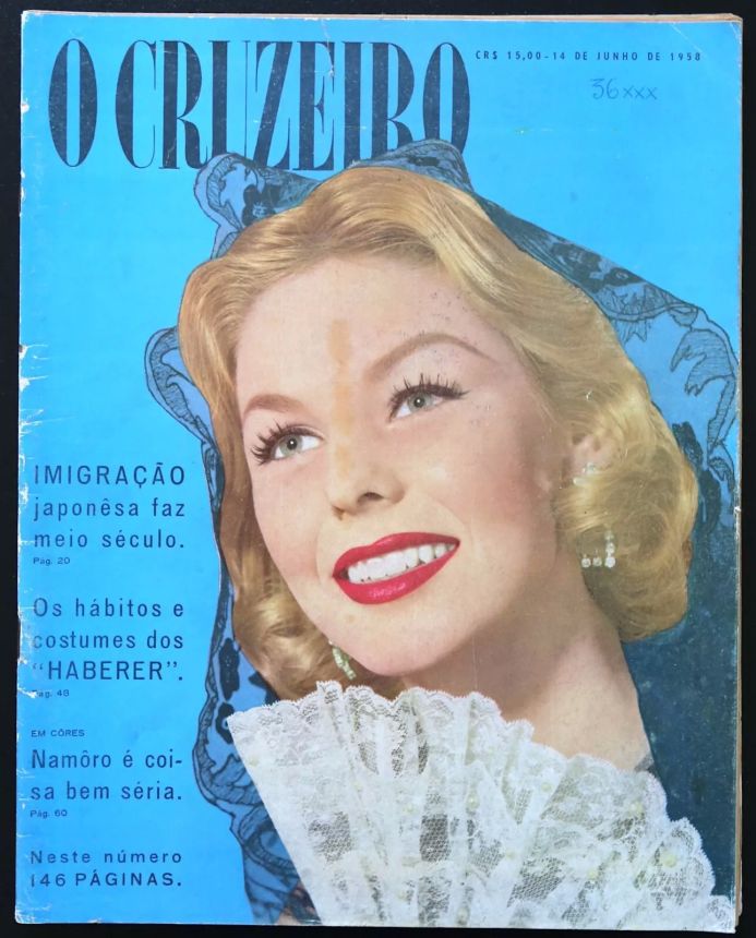 O CRUZEIRO magazine side cover 14 June 1958