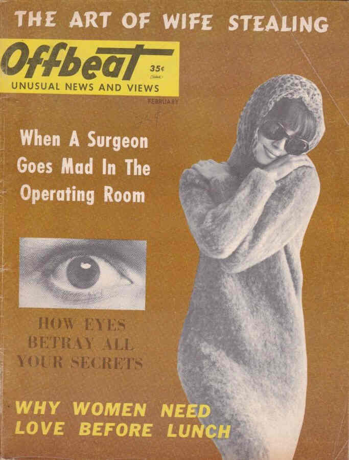 OFFBEAT magazine side cover  February 1966