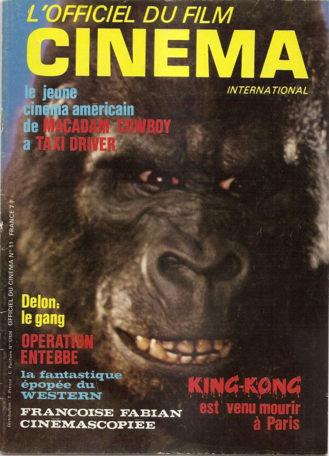 OFFICIEL DU FILM CINEMA INTERNATIONAL magazine side cover Issue 11   1976