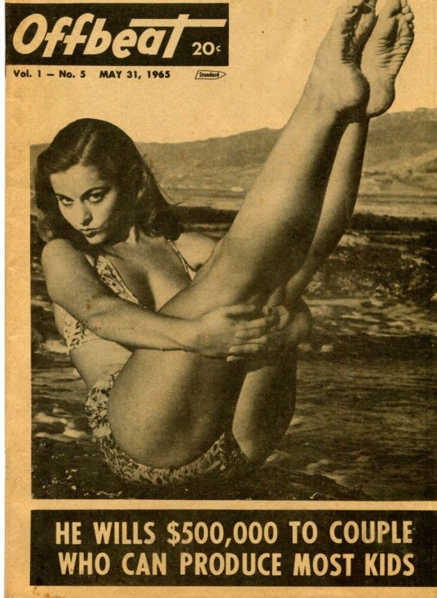OFFBEAT magazine side cover Issue 5 31 May 1965
