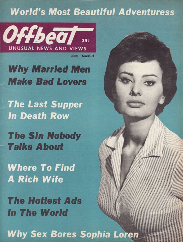 OFFBEAT magazine side cover  Vol 2 # 5 March 1966