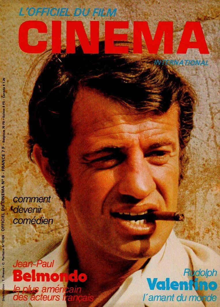 OFFICIEL DU FILM CINEMA INTERNATIONAL magazine side cover Issue 8  1976