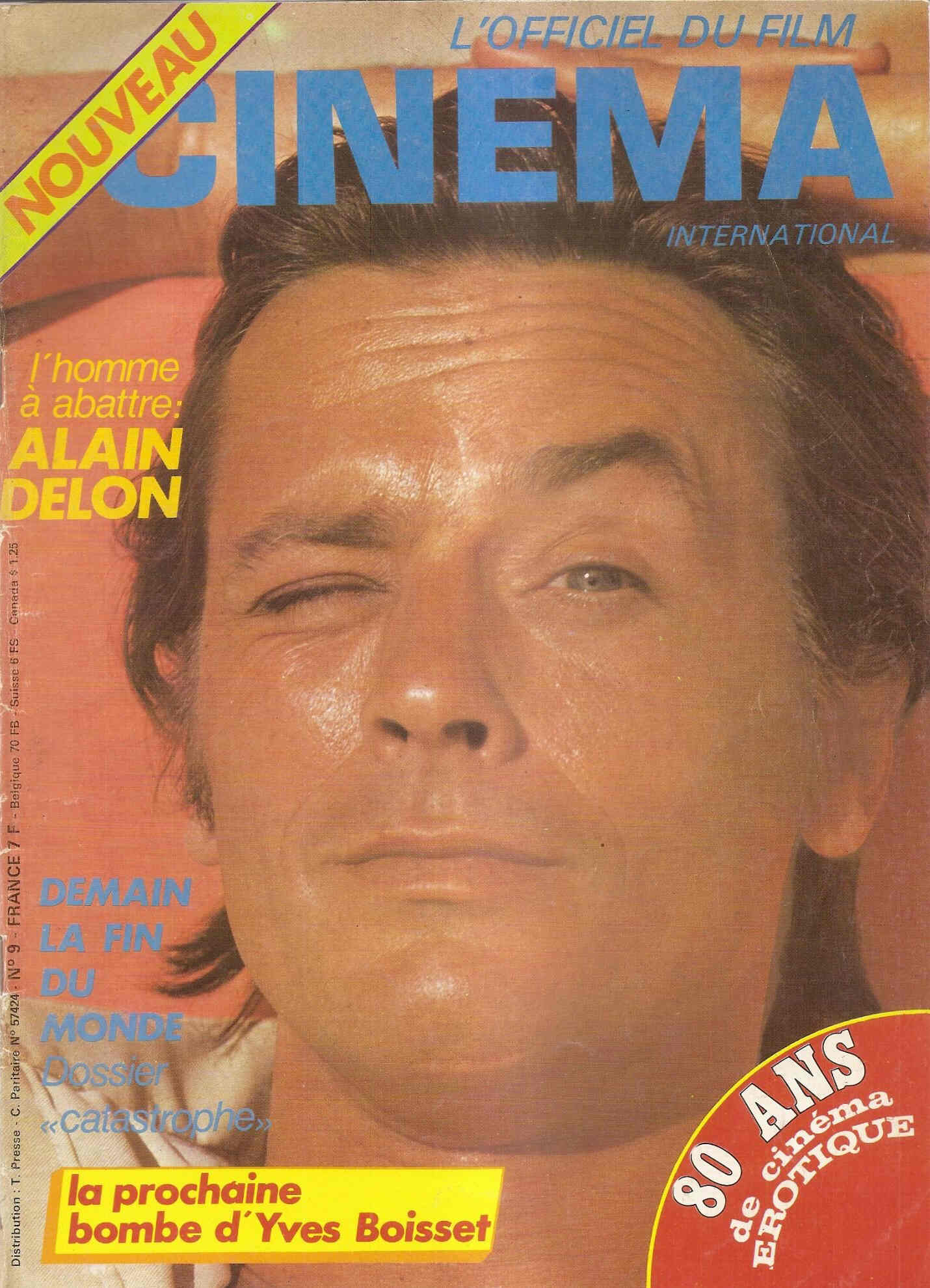 OFFICIEL DU FILM CINEMA INTERNATIONAL magazine side cover Issue 9  1976
