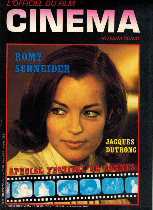 OFFICIEL DU FILM CINEMA INTERNATIONAL magazine side cover Issue 3   1976
