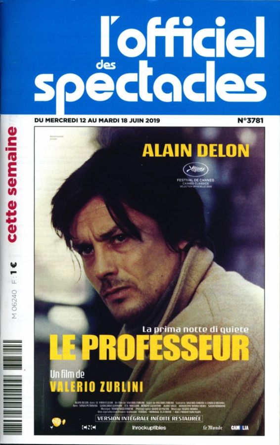 OFFICIEL DES SPECTACLES magazine side cover Issue 3781 12 June 2019