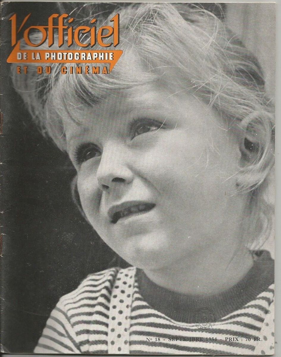 OFFICIEL magazine side cover Issue 18 September 1954