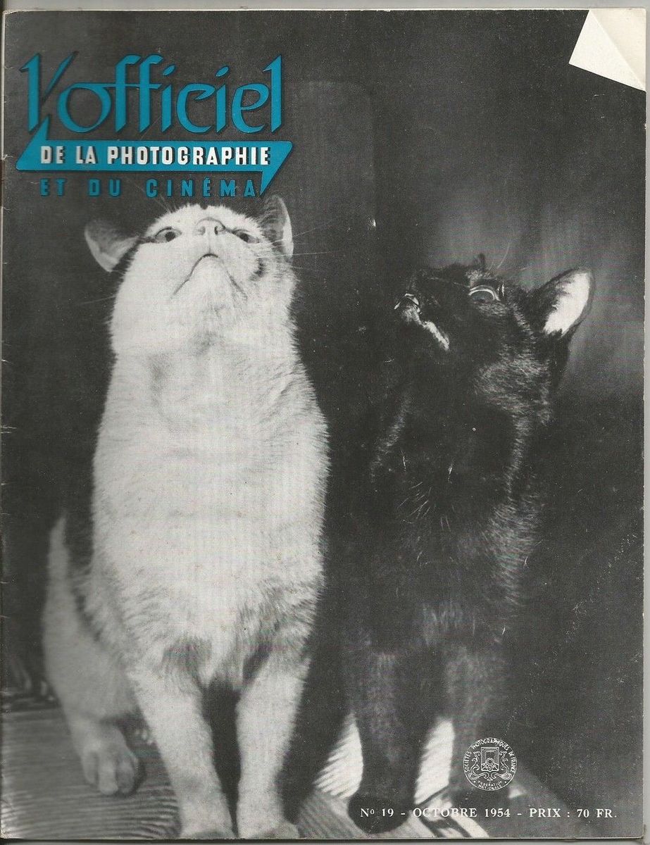 OFFICIEL magazine side cover Issue 19 October 1954