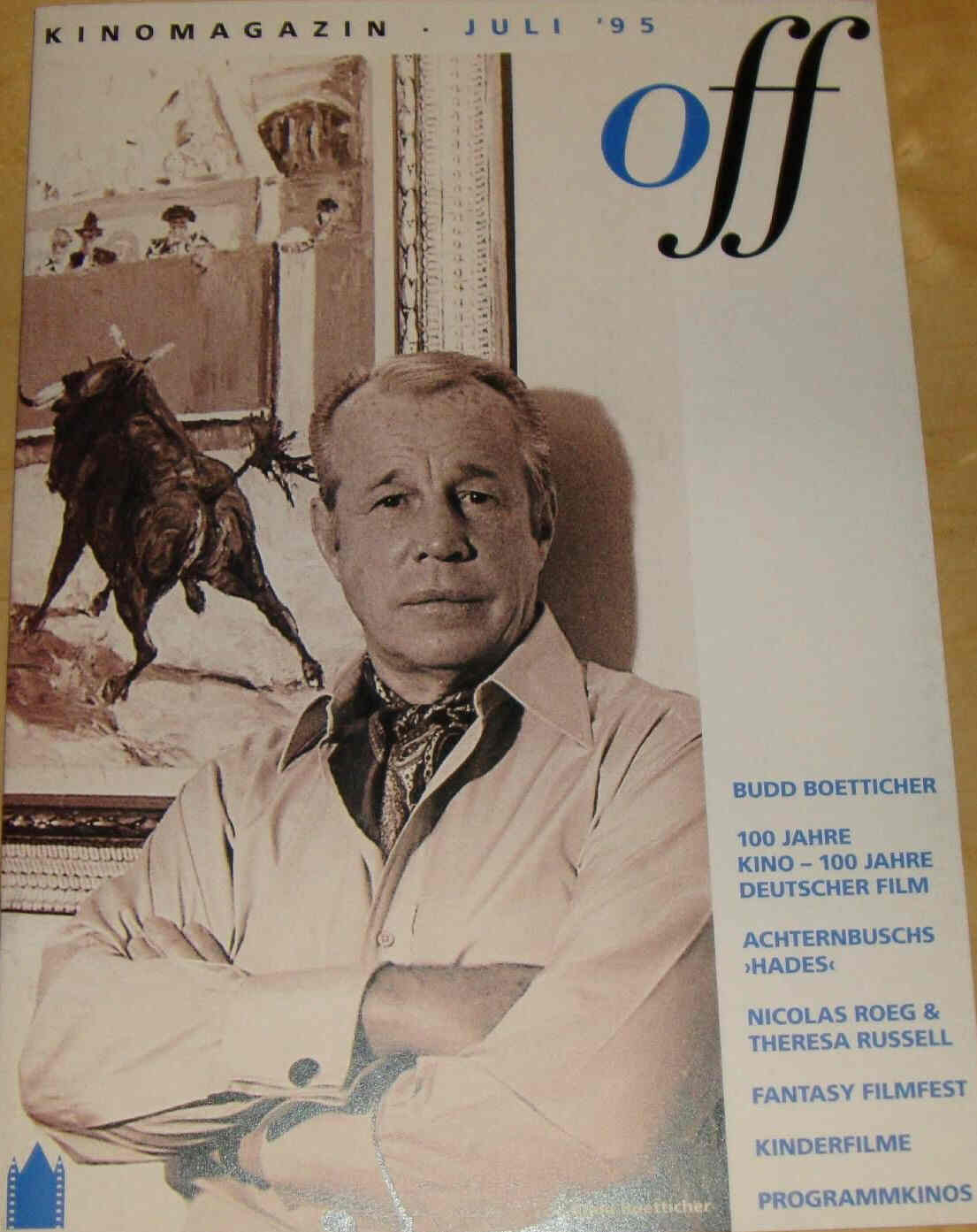 OFF KINOMAGAZIN magazine side cover July 1995