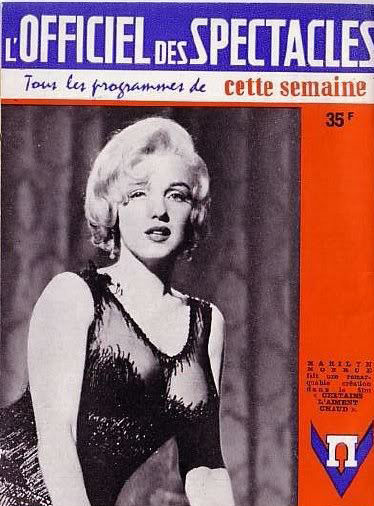OFFICIEL DES SPECTACLES magazine side cover  1959