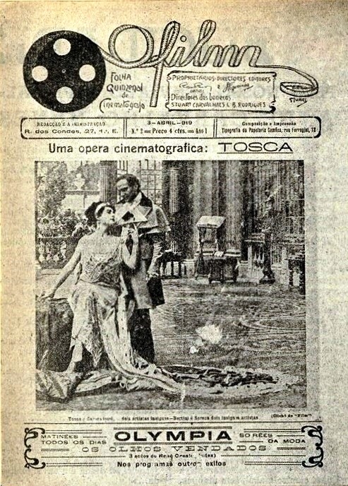 O FILM magazine side cover Issue 1 3 April 1919
