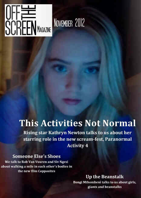 OFF THE SCREEN MAGAZINE magazine side cover November 2012