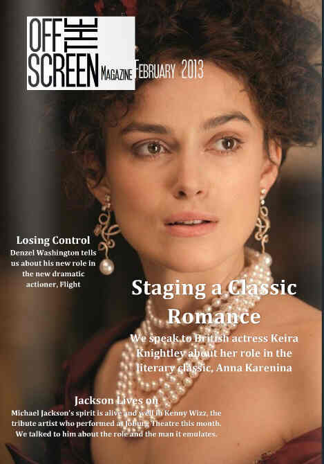 OFF THE SCREEN MAGAZINE magazine side cover February 2013
