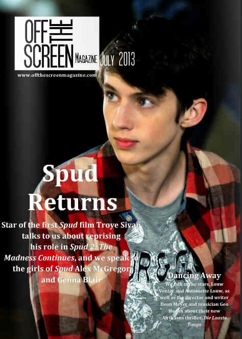 OFF THE SCREEN MAGAZINE magazine side cover July 2013