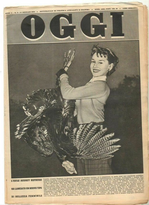 OGGI magazine side cover Issue 2 14 January 1954