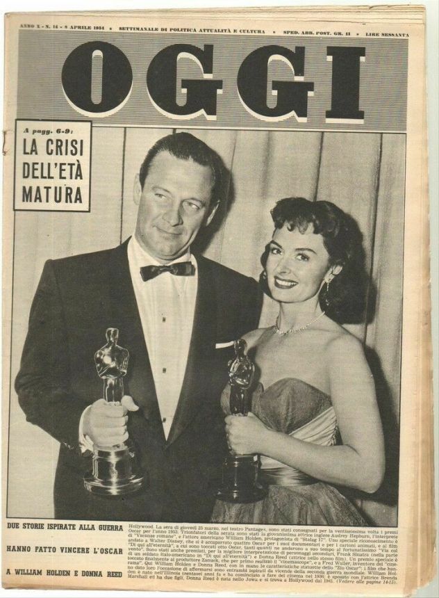 OGGI magazine side cover Issue 14 8 April 1954