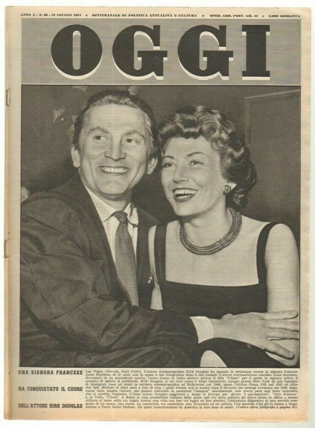 OGGI magazine side cover Issue 23 10 June 1954