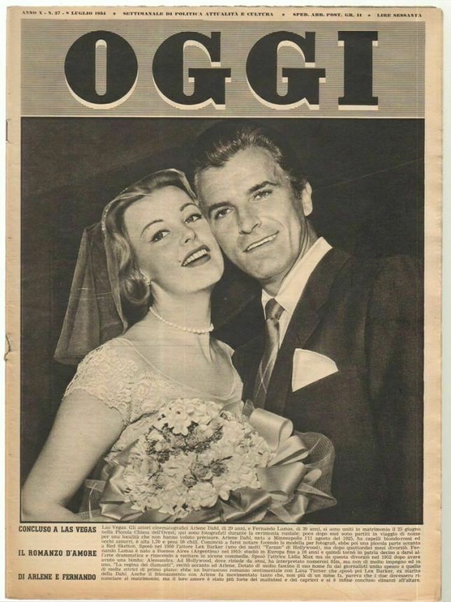 OGGI magazine side cover Issue 27 8 July 1954