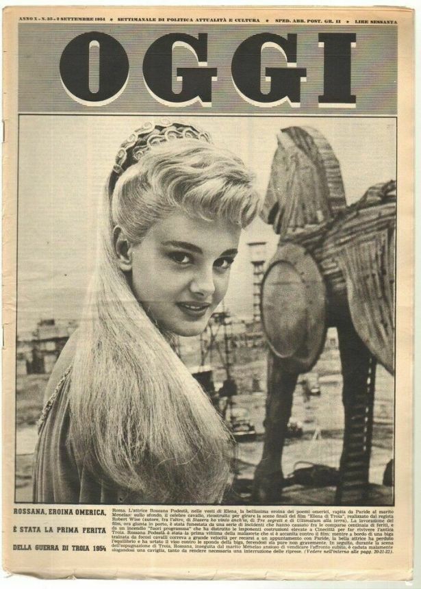 OGGI magazine side cover Issue 35 2 September 1954