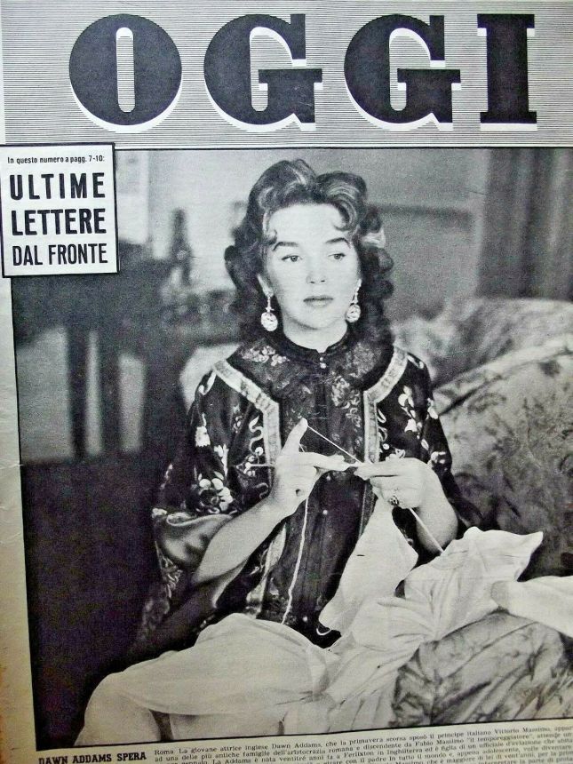 OGGI magazine side cover Issue 49 9 December 1954