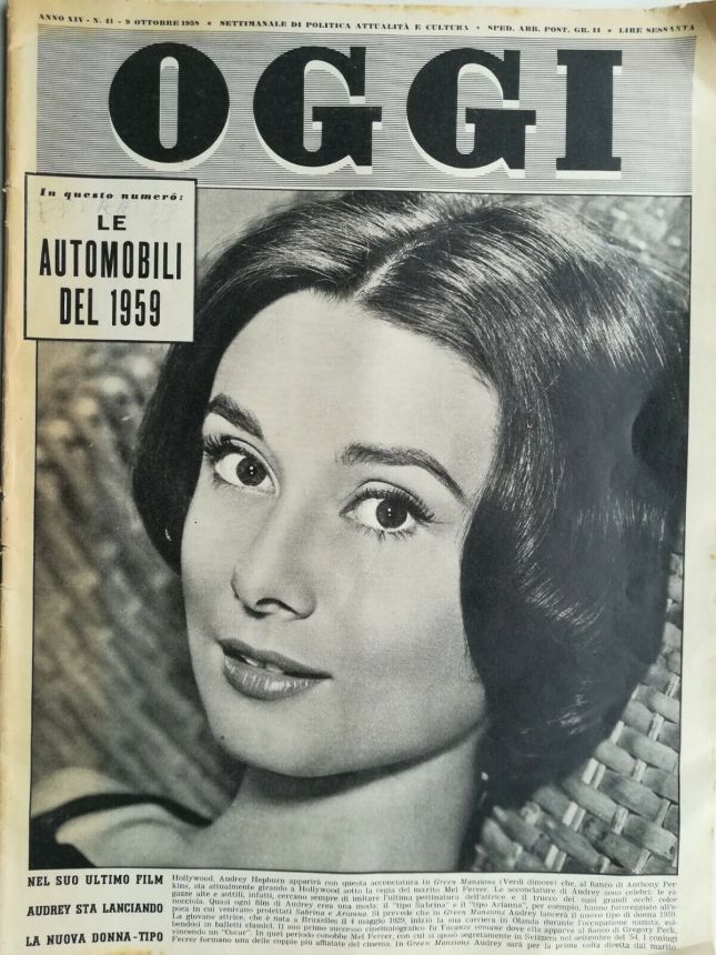 OGGI magazine side cover Issue 41 9 October 1958