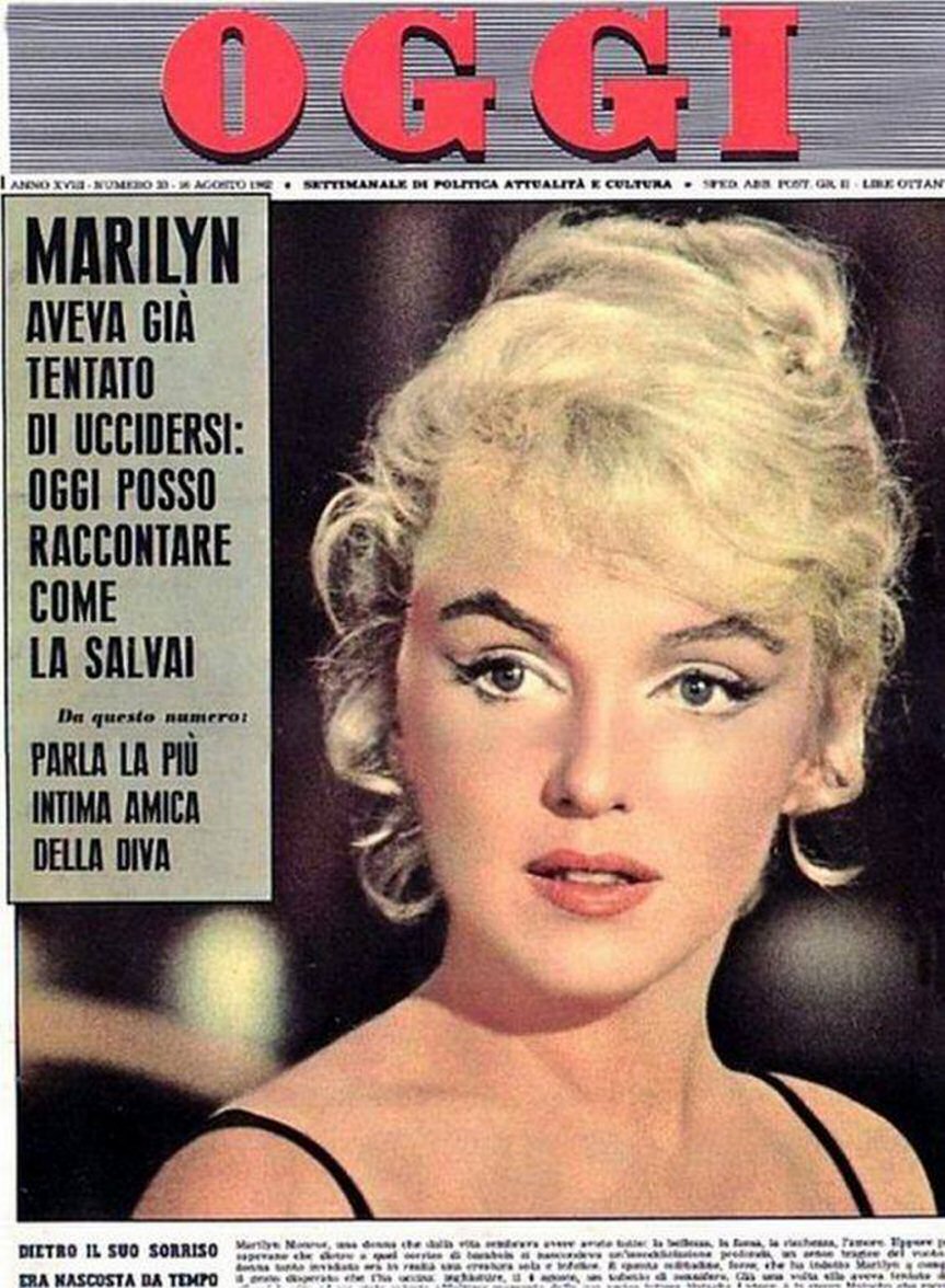 OGGI magazine side cover Issue 33 16 August 1962