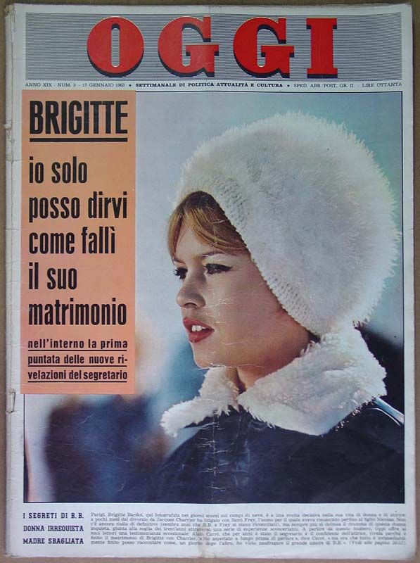 OGGI magazine side cover Issue 3 17 January 1963