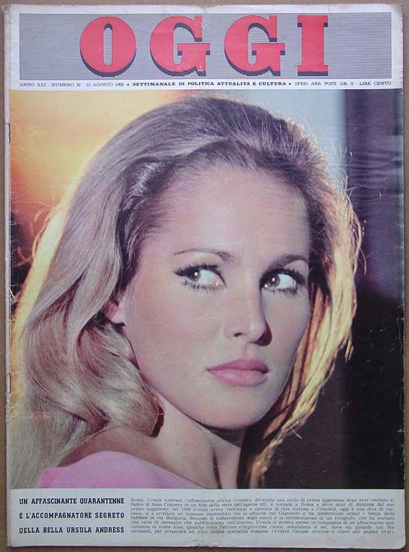 OGGI magazine side cover Issue 32 12 August 1965