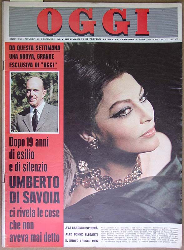 OGGI magazine side cover Issue 48 2 December 1965