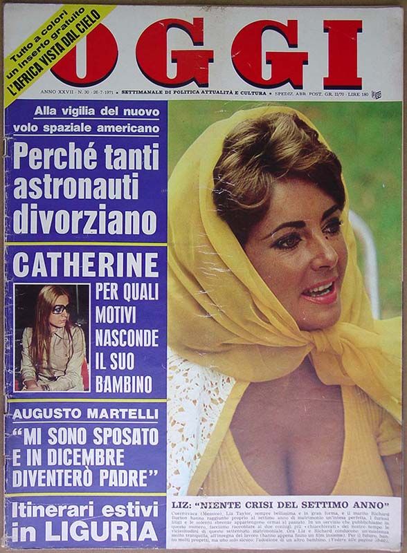 OGGI magazine side cover Issue 30 26 July 1971